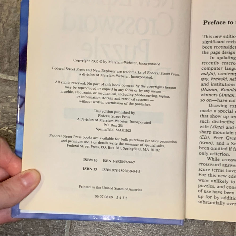 Webster’s New Explorer Crossword Puzzle Dictionary Second Edition Hardback Book - Picture 6 of 11